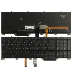 Teclado de ee.uu. para DELL Alienware M17 17 R4 R5, teclado de ordenador portátil con retroiluminación 0ND5TJ PK1326T1B01, nuevo