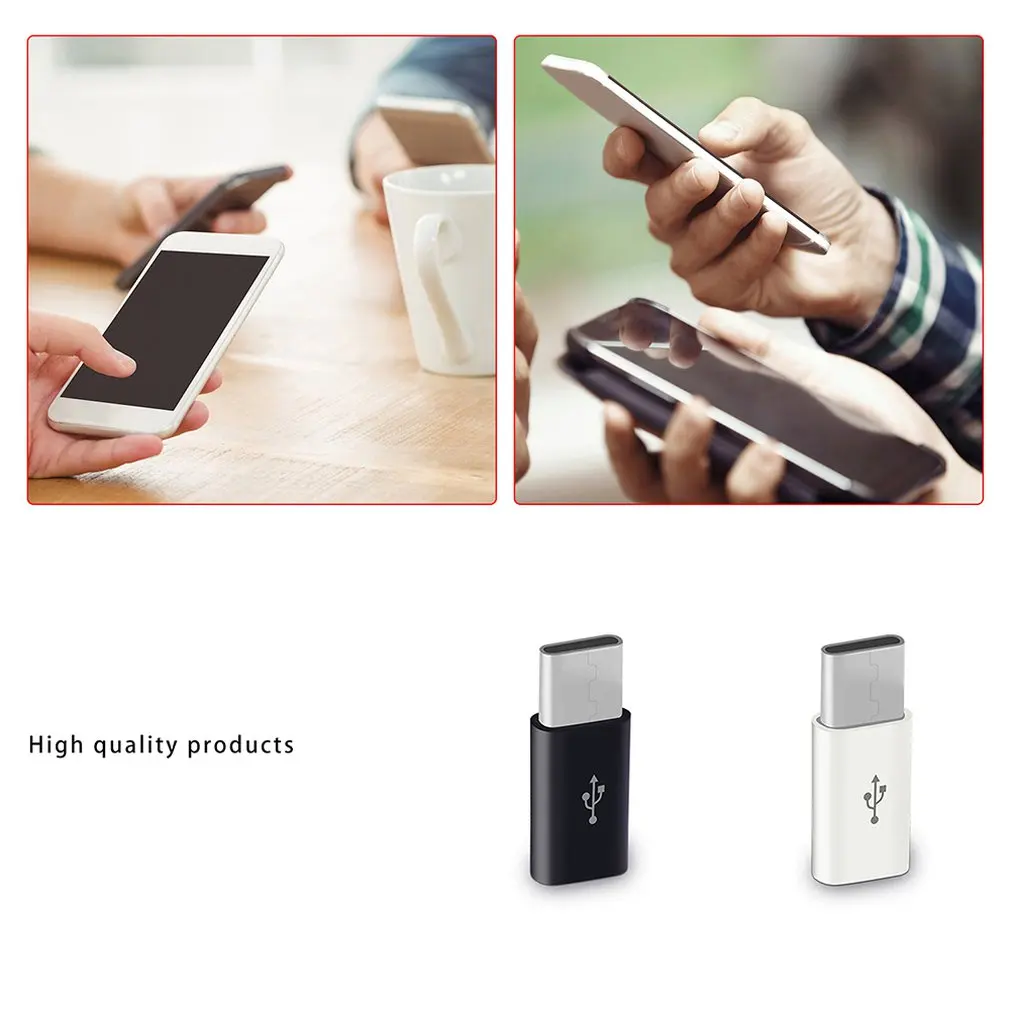 Горячая Распродажа Abs Mini Shell Type c для Android Micro Interface адаптер Женский V8 Male Быстрая
