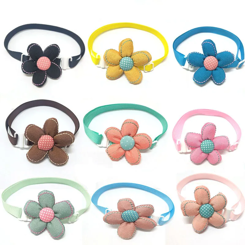 50Pcs font b Pet b font Cat Dog Bowtie Grooming Accessories Small Dog Cat Bow Ties