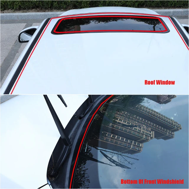 Auto Fenster Rand Windschutzscheibe Dach Gummi Dicht Streifen Aufkleber Für  Volkswagen Polo Golf 5 6 7 Passat B5 B6 B7 bora Mk5 Mk6 Tiguan - AliExpress