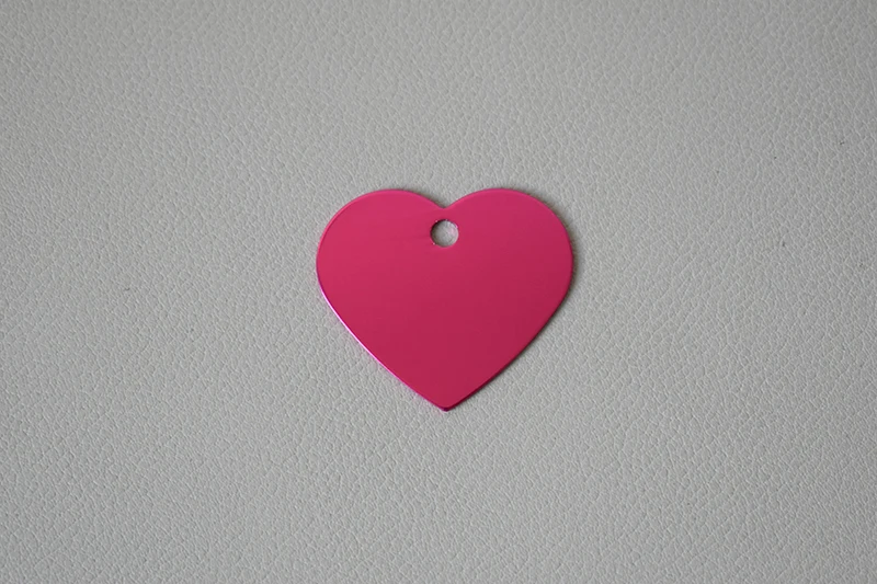 20pcs dog ID nameplate double sides personalized cat ID tags customized puppy name phone pendant heart-shaped necklace dog tags