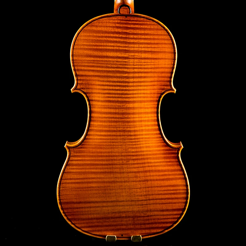 CHRISTINA Professional Violin European Tonewood Series, Warm Honey Color, Sandalwood Accessories, One-piece Maple Back (S500G)