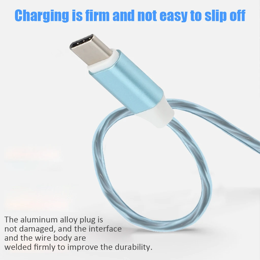 3 в 1 светодиодный кабель для зарядки Micro Usb/type C/Lightning кабель для синхронизации данных провод для IPhone huawei Sumsung смартфон