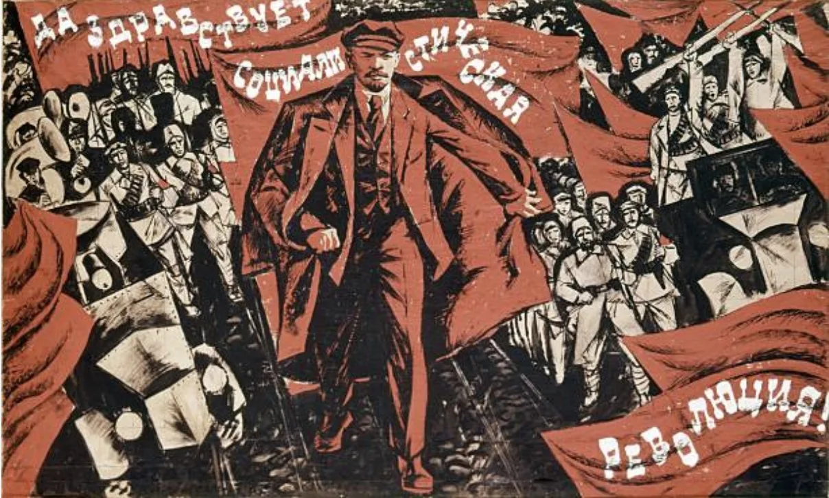CCCP Ленин 1917 советская Коммунистическая реклама Северная Корея винтажный