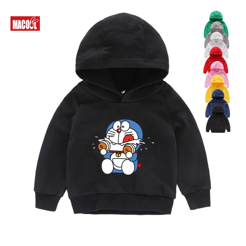 

Kids Hoodies Sweatshirts New Doraemon Children Japan Anime 8T Hoodies Autumn Long Sleeves Doraemon Tops Girl and Boy Sweatshirts