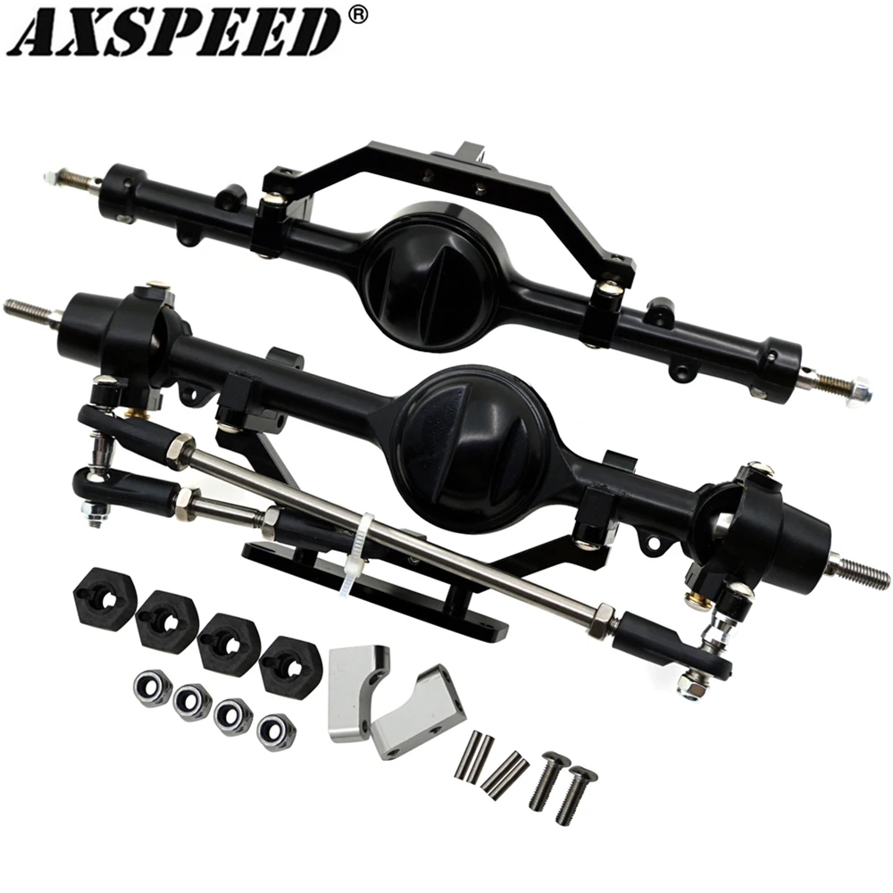 Ejes Portal Delantero Y Trasero De Metal Para MN D90 MN90 MN96 MN98 MN99S MN45 – Mejora Resistente Para Coche RC 1/12