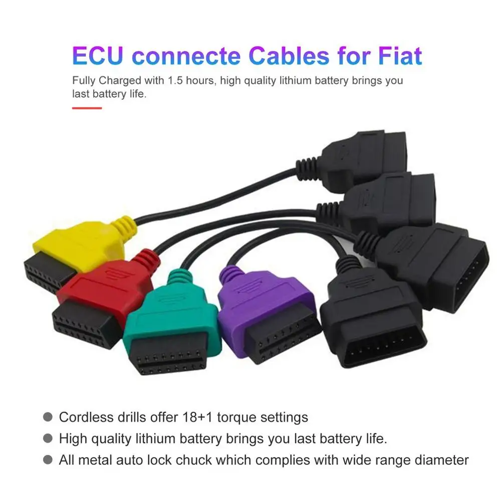 ECUScan ECU сканирующий Кабель-адаптер Комплект кабеля Ecu Соединительный кабель диагностический кабель для Fiat ECU MultiECUScan FiatECU