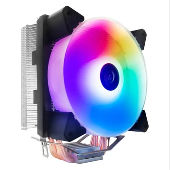 

COOL STORM 4 Heat Pipe Radiator Tower Copper Tube CPU Fan 12cm Top Light Fan for AMD Multi-Platform (Yuhuan)