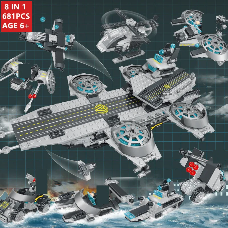 

Super Heroes UCS The SHIELD Helicarrier Sets Avengers Endgame Movie Flagship LegoINGLs Marveled Building Blocks Spaceship Toys