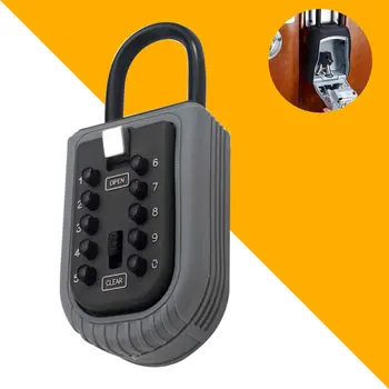 

Key Lock Box Indoor Outdoor 10 Digit Combination Waterproof Home Storage Real Estate For Realtor Garage Safe Padlock Password