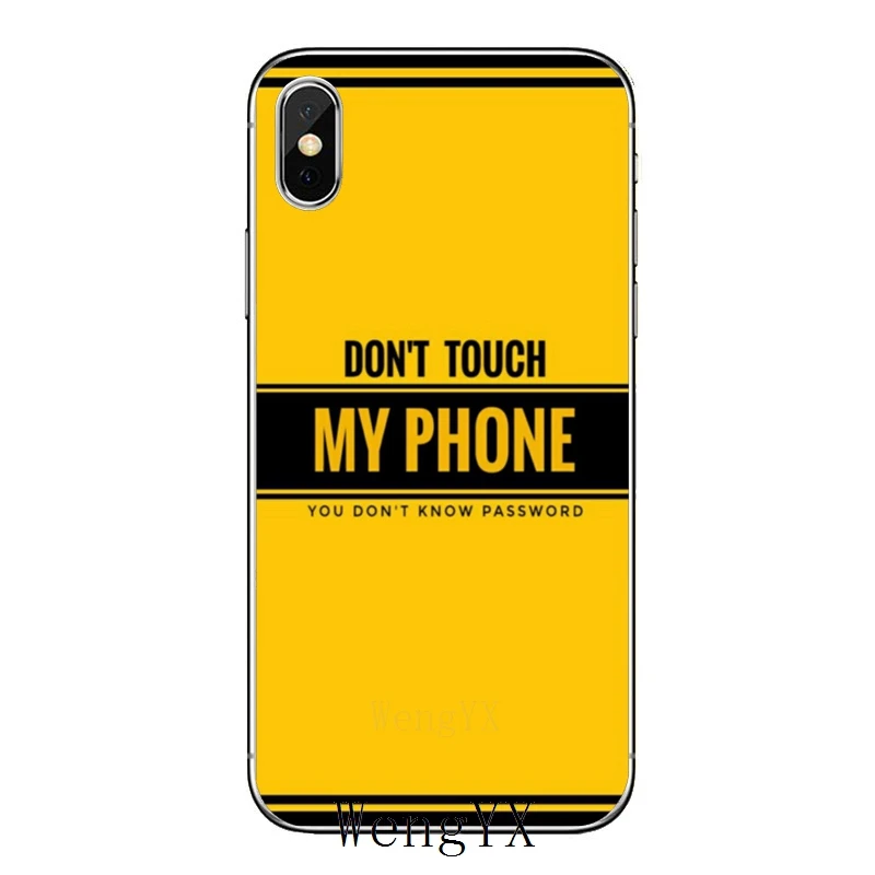 Не трогайте мой телефон для iPhone 11 pro XR X XS Max 8 7 6s plus SE 5s 5c iPod Touch 5 6 Чехол - Цвет: My-Phone-A-02