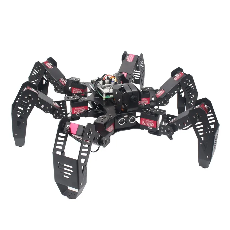 18DOF Hexapod робот-Паук Робот 2DOF PTZ с основной платой для Raspberry Pi 3B+ готовые