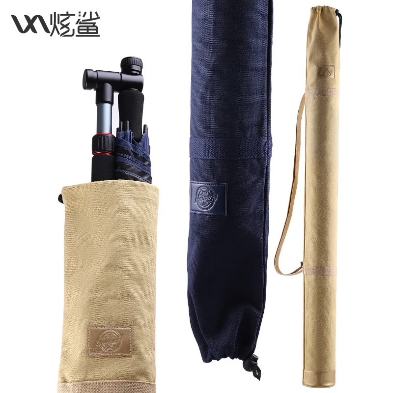 

Factory Sales Dazzle Shark Fishing Umbrella Storage Bag Canvas Pole Bag Rod Bags Fishing Gear Angling Supplies Wearable Foldable