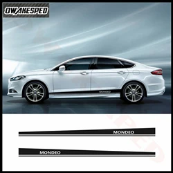 Sport Stripes Stickers Auto Body Door Decor Decals Car Side Stripes Skirt Vinyl Decal For Ford Mondeo MK3 MK4 MK5 Car Sticker (3)_副本