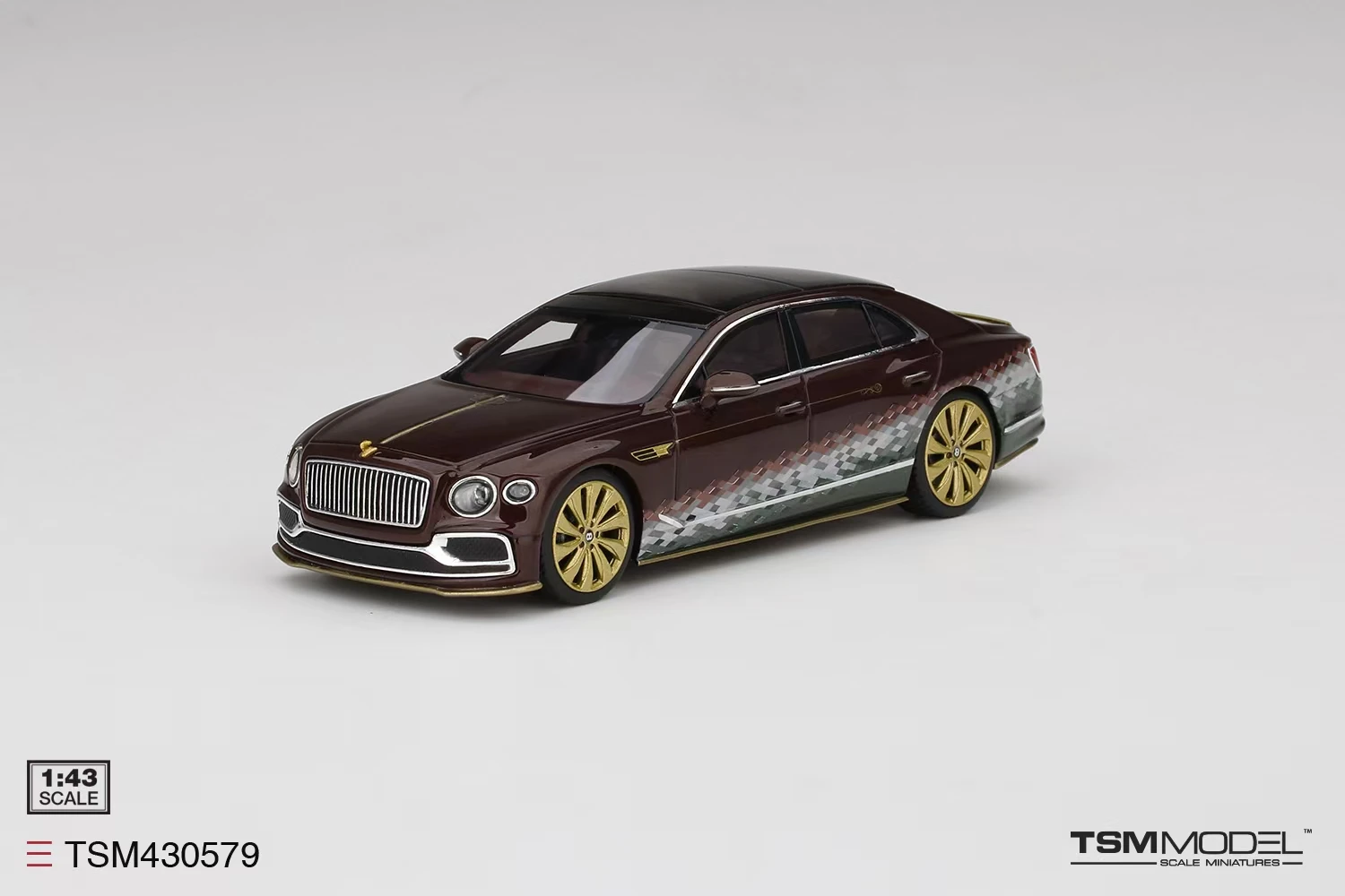 Tsm 1/43 Christmas Flying Spur Car Resin Diecast Model Car