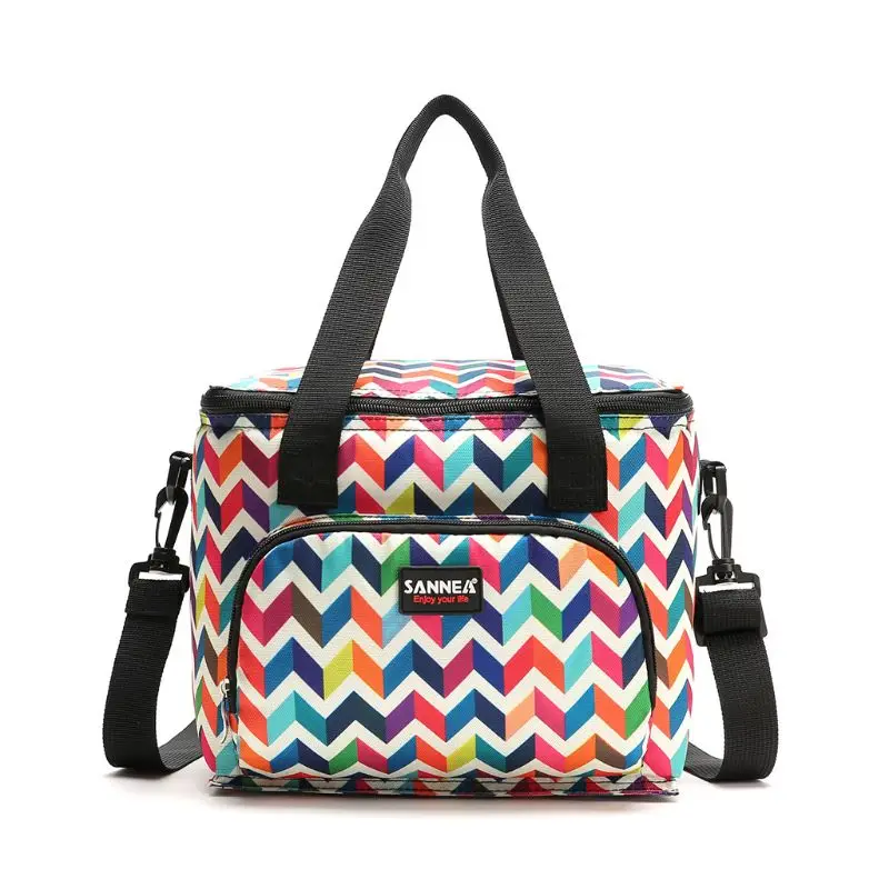 

10L Thermal Insulation Picnic Portable Container Bags Food Insulated Shoudler Bag Oxford Cooler Organizer