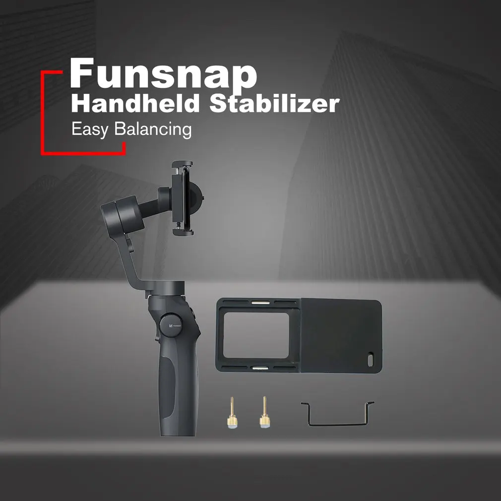 Funsnap Capture2 карданный стабилизатор портативный монопод с шарнирным замком со спортивными Камера адаптер пластина для GOPRO экшн Камера 4/5/6/7, смартфон