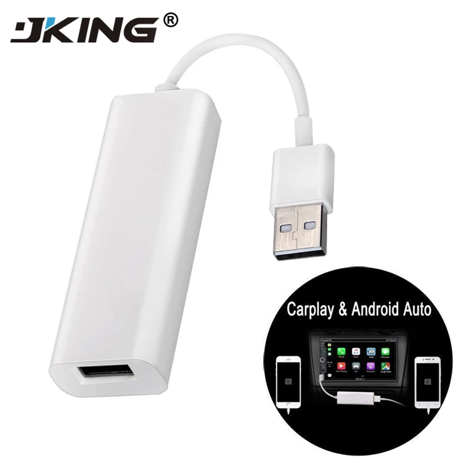 

JKING TV Stick USB DONGLE Work for Apple iOS CarPlay for Android Auto for Car Android System