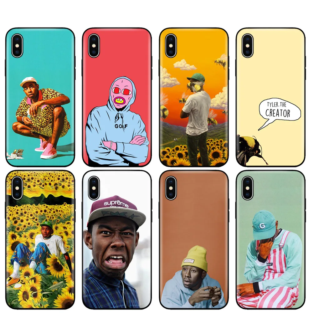 Черный ТПУ чехол для iphone 5 5s se 6 6s 7 8 plus x 10 силиконовый XR XS 11 pro MAX tyler the creator Pop Rap Singer |