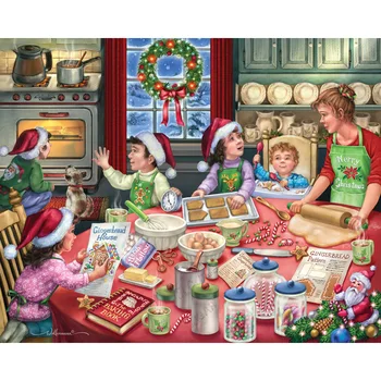 

DIY Painting By Numbers Christmas Dinner Oil Coloring By Numbers 40x50cm Wall Art Canvas Picture Hand Painted Home Decor Gift