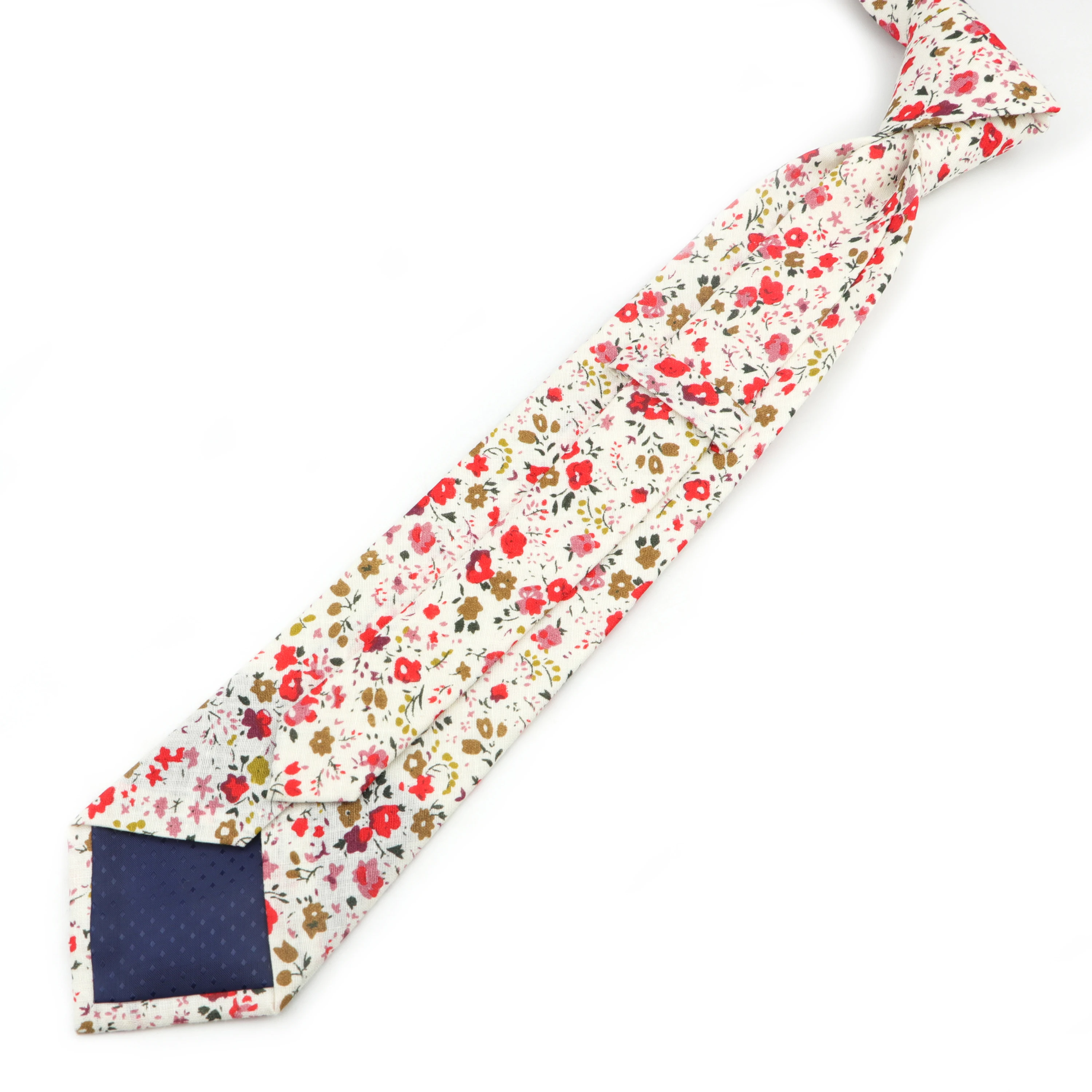 New Fashion Vintage Mens Floral Tie 100% Cotton Tie Printing Classic For Man Business Casual Necktie Desinger Butterfly Gift