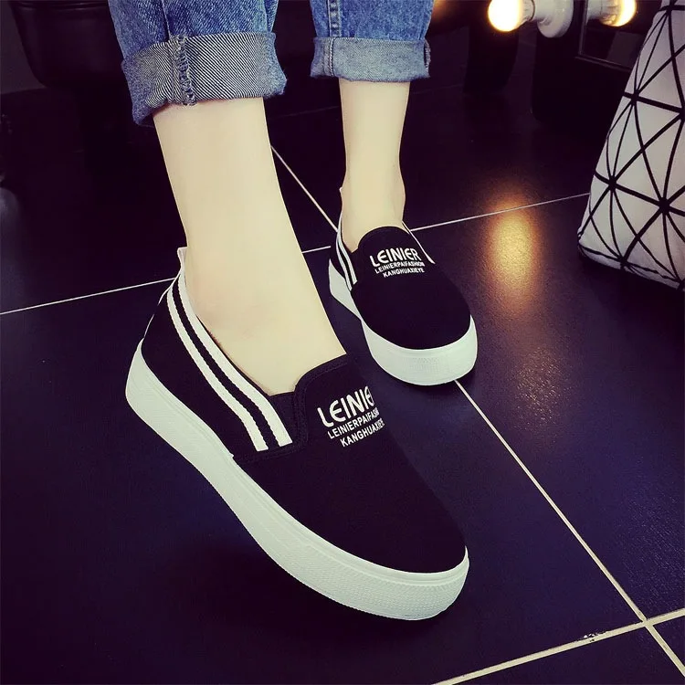 

Spring White Canvas Shoes Women's Korean-style STUDENT'S Shoes Elevator Platform Shoes Low-top Shoes Versatile Solid Color Casua