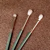 Shoushoulang Professional Handmade Make Up Brush Kit 3pcs Soft Saibikoho Goat Hair Eye Shadow Blending Makeup Brush Set 2