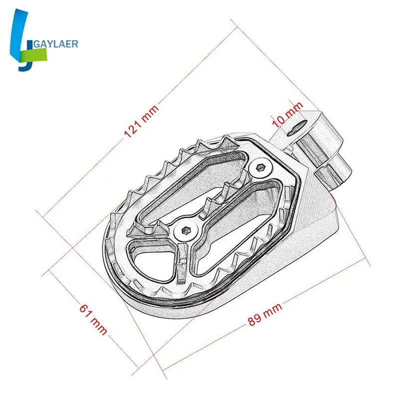 Pit Dirt Bike motorcross CNC противоскользящая подставка для ног для Yamaha YZ85 125 250 YZ WR250F 1999- YZ450F 2004-216