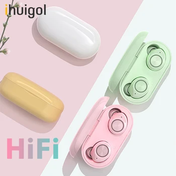 

!huigol TWS Wireless Bluetooth Earbuds Earphones For iPhone Huawei Samsung Mini Handsfree HiFi In-ear Sports Touch Support Call