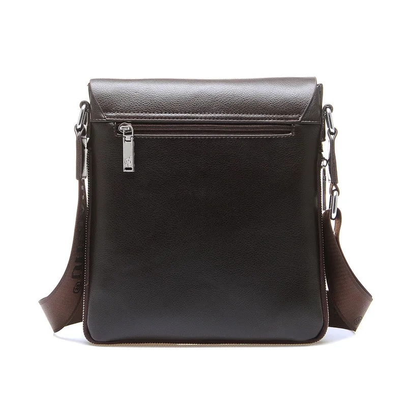 

Hebei Baigou Pure Leather Shoulder Bag Fashion Men Leisure Bag Processing Men Shoulder Bag
