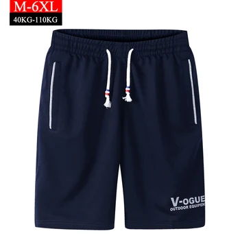 

Drawstring Shorts Men Casual Beach New Summer Elastic Waist Shorts Men Plus Size 6XL Loose Letter Printed Male Short Sportswear