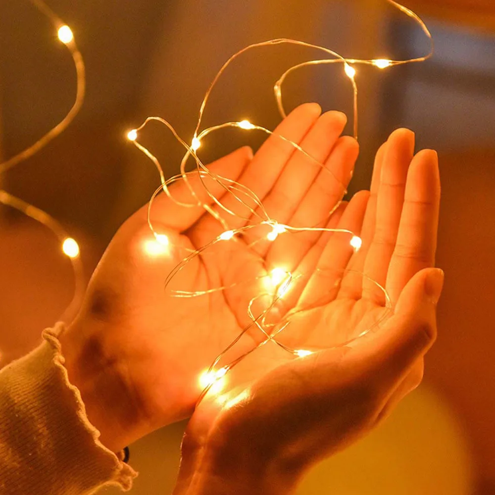 300cm LED Copper Wire String Lights Wedding Decor with Remote Controller