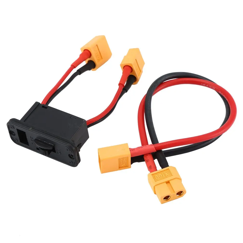 Большой ток электронный переключатель батареи с разъемом XT60 18AWG + 14AWG резиновый