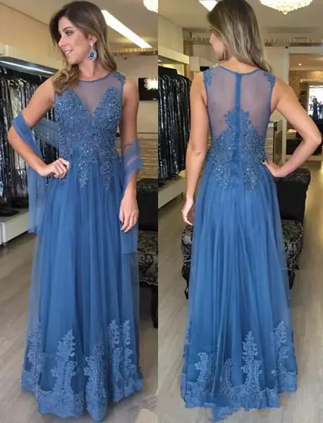 Blue 2019 Moeder Van De Bruid Jurken A-lijn Tulle Applicaties Kralen Plus Size Lange Bruidegom Moeder Jurken Voor Bruiloften Blue 2019 Moeder Van De Bruid Jurken A-lijn Tulle Applicaties Kralen Plus Size Lange Bruidegom Moeder Jurken Voor Bruiloften