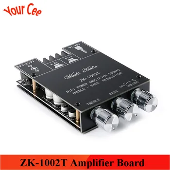 

ZK-1002T TPA3116D2 Bluetooth 5.0 Subwoofer Amplifier Board 2 Channel 100W*2 High Power Audio Stereo Amplifier Board AMP Original