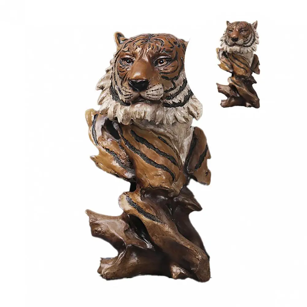 Interior Crafts Tiger Figurine Tiger Statues Statues Sculptures