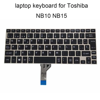 

Replacement keyboards NB10 for Toshiba Satellite NB10t NB15 NB15t SP Spanish JP black kb rose gold frame 0KN0 BO1PO33 real new