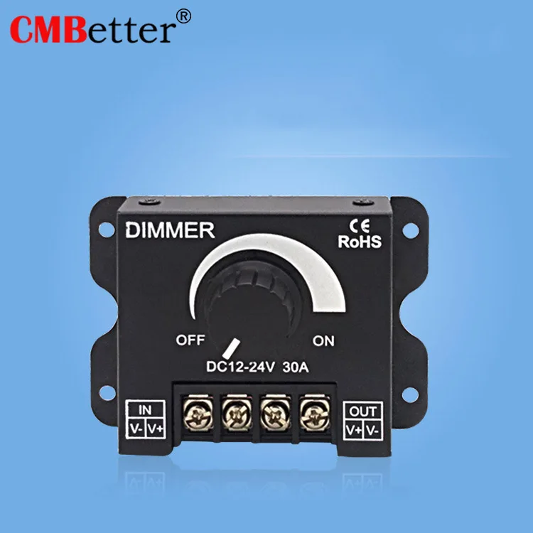 DC 12V-24V LED Dimmer Switch 30A 360W Voltage Regulator Adjustable Controller For Strip Light Lamp Dimming Dimmers | Лампы и освещение