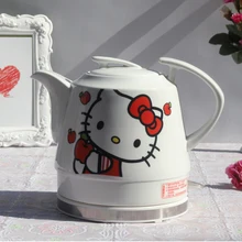 Керамический электрический чайник Helloo Kitty, чайник для воды с автоматическим отключением питания Kitty Cat, электрический чайник, бойлер для воды, электрические чайники