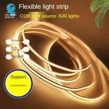 LEDFCOBRGB strip three-in-one LED high-density flexible dual-color temperature FOB COB LED lamp RA90 warm natural cool white