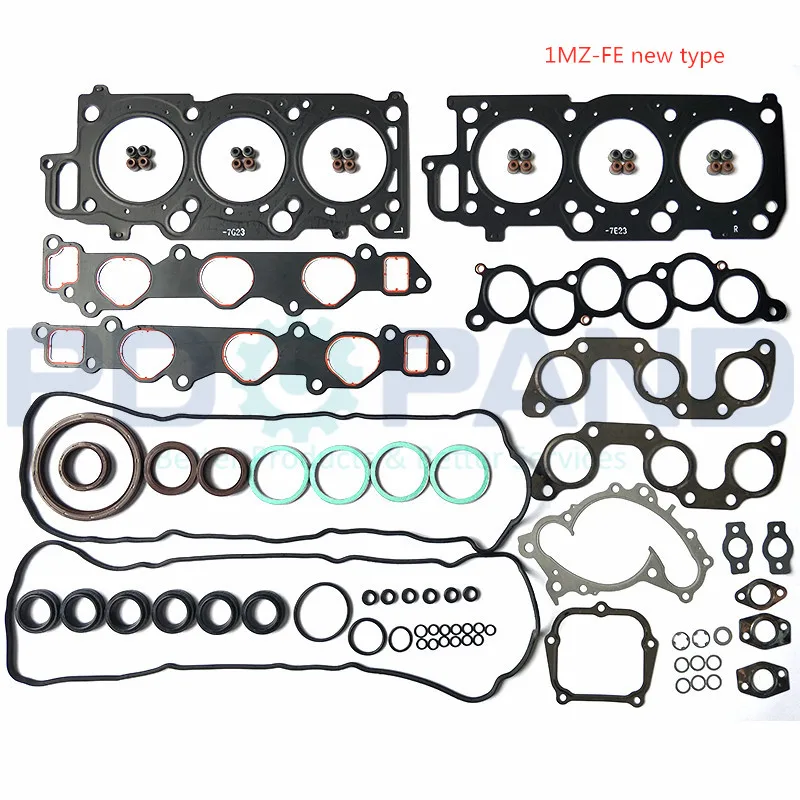 

1MZFE 1MZ-FE Engine Overhaul Rebuild Gasket Kit 0411120041 forTOYOTA CAMRY Saloon/Estate CV2 XV2 for ForLEXUS ES300 3.0 V6 24V