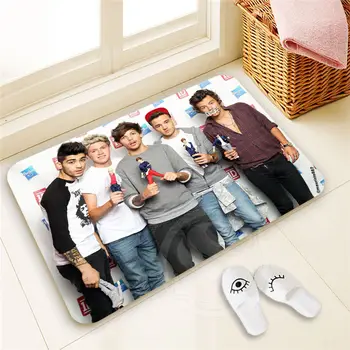 

H-P373 Custom one direction #7 Doormat Home Decor 100% Polyester Pattern Door mat Floor Mat foot pad SQ00722-@H0373