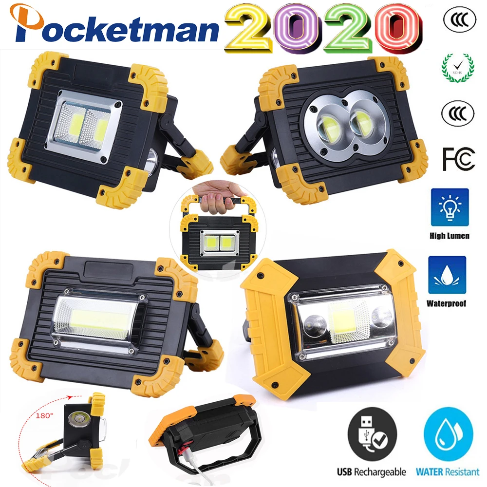 Супер ярсветильник светодиодный портативный Рабочий фсветильник рь 100 Вт