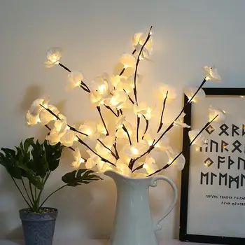 

Warm LED Phalaenopsis Flower Lights 20 Bulbs Home Desktop decorative lights Simulation Rose Lights Christmas Party Garden Decor