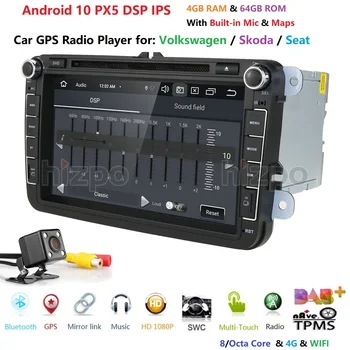 

Hot Sale DSP IPS 2din Android10.0 4GB 64GB Car Dvd Player Stereo Radio Gps For VW Volkswagen Passat Golf Polo Cc JettaSkoda Seat