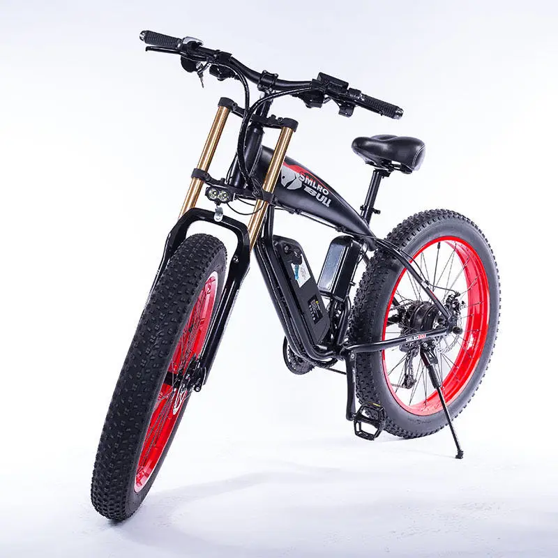 US $1.101.60 Electric bike 1000W40 fat tire electric bike beach cruiser bike Booster bicycle 48v 15AH lithium battery ebike