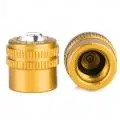 Gold 2 шт. CNC алюминиевый мотоцикл автомобильных шин воздушный клапан пыли герметичный колесный клапан крышки 8 дополнительных цветов велосипеды, автомобили, грузовики - Цвет: Gold