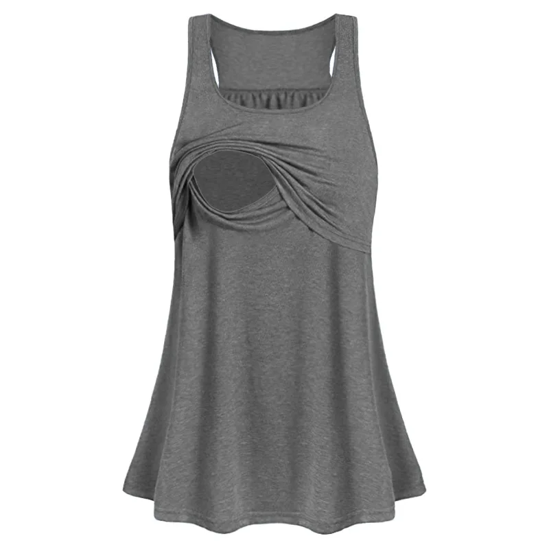 

Maternity Clothes Loose Comfy Pull-up Tank Vest Maternity Tops/T-shirt Breastfeeding shirt Nursing Tops for pregnant women