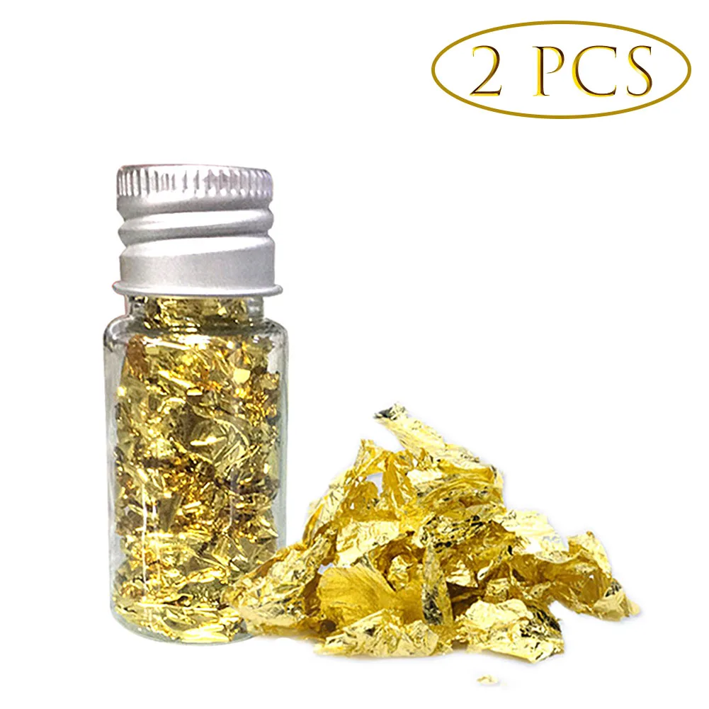10ml Bottled Edible Gold Foil Sheets Cake Decoratings Tools Facial Mask Nail DIY Art Flakes Leaf Paper Toppers | Дом и сад