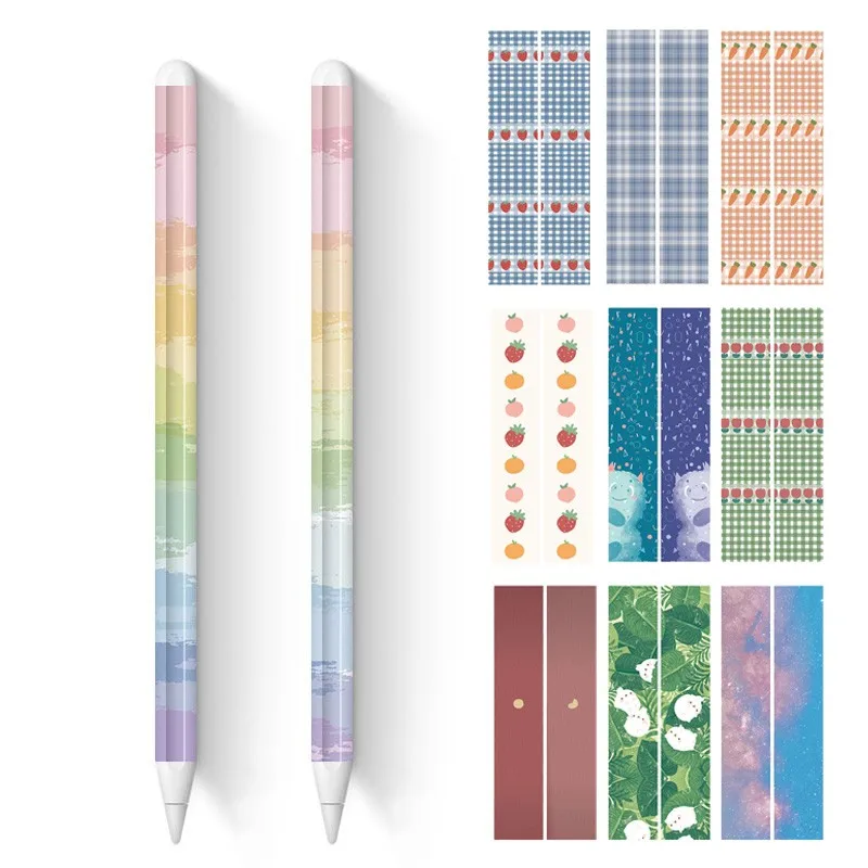 Magic Shark 3M PVC Cute Cartoon Bear Sun Moon Flower Fruit Skin Tape Sticker Film Case for Apple Pencil 2 No Fade | Мобильные